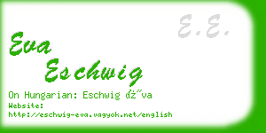 eva eschwig business card